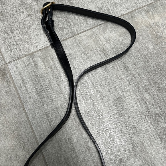 Vintage Bally Black Leather Oval Saddle Shape Small Crossbody Bag - Picture 4 of 4